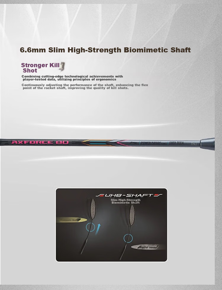 Li-Ning Badminton Racket, Zhanji 9000 Full Carbon Professional Competition Racket, Complete Control Single Racket, 4U Unstrung 4