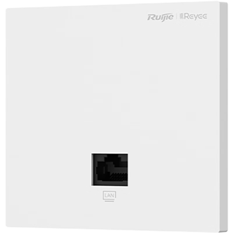 Ruijie Wireless AP Panel RG-EAP102(E) Gigabit Dual-Band 1167M Enterprise-Grade Whole-House WiFi Router for Large Apartments, Villas, And Hotels, 86-In Wall-Mounted Ultra-Thin Model