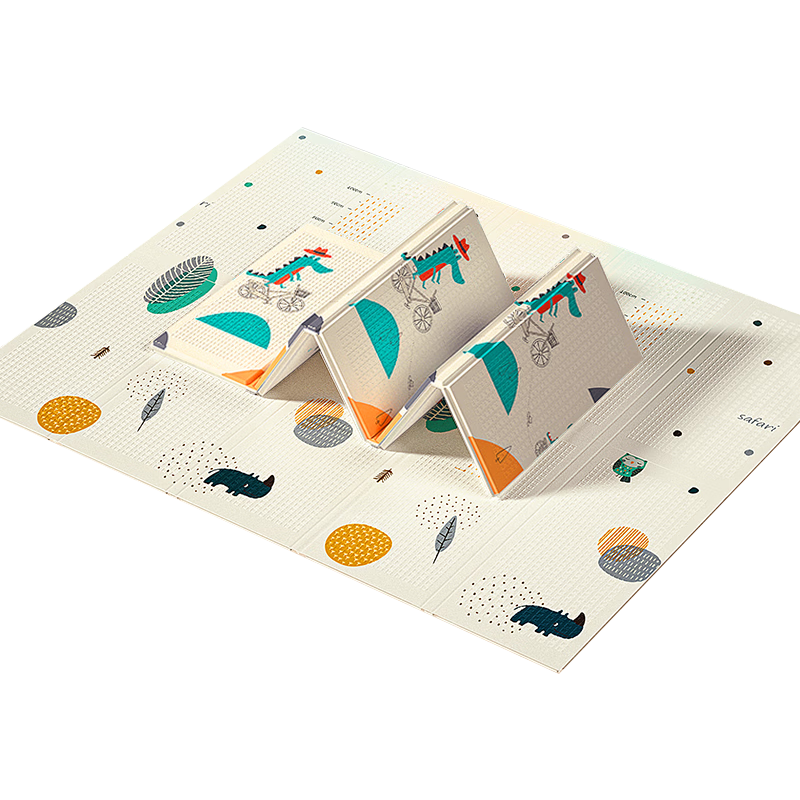Beiboshi Babybox Crawling Mat, Infant Play Mat, XPE Thickened Double-Sided Foldable Floor Mat, 200*150*2cm