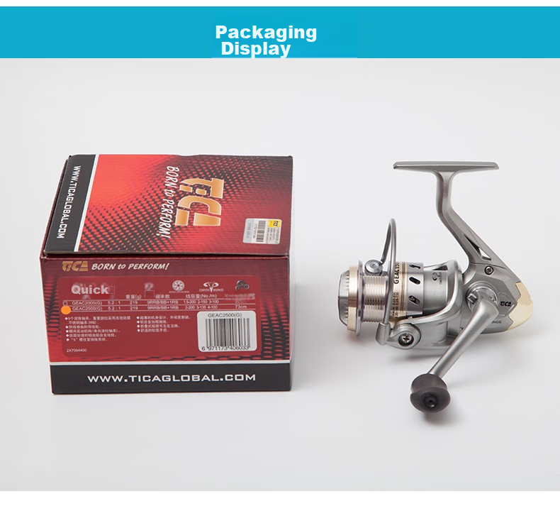 Dijia Fishing Reel, GEAC1000 (Gold), Series, All-Metal Line Cup, Fishing Reel, Spinning Reel, Lure Reel, Fishing Line Reel, Rock Fishing Reel, Long-Distance Casting Reel, Rafting Fishing Reel, Sea Rod Reel, Long-Distance Casting Reel 13