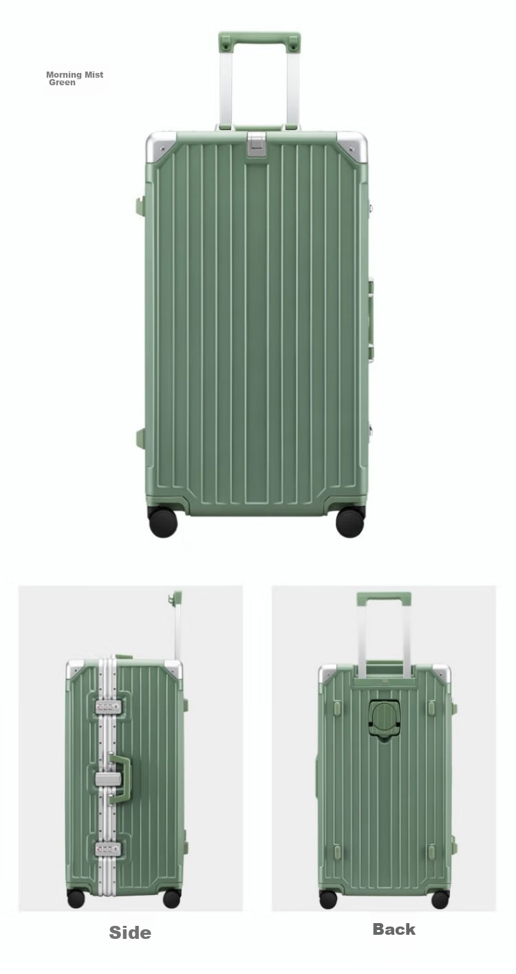 Dream Traveler Large Capacity Suitcase with Aluminum Frame, Trolley Wheels, And 360° Rotation, Travel Luggage for Men And Women, 20-Inch Matte Black 17