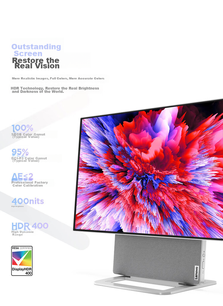 Lenovo YOGA 27 High-Energy AI All-In Laptop with Rotatable 27-Inch QHD Screen (U9-285H, 32GB LPDDR5X, 1TB SSD), Moon Gray 7