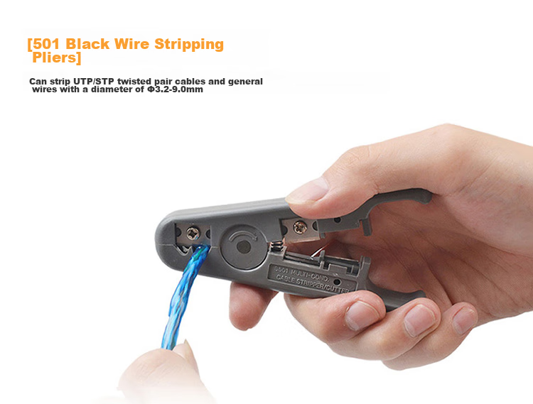 Jingmingshu NF-1206 Network Tool Kit, Network Cable Crimper, Cable Tester, Wire Stripper, RJ45 Connectors, Network Tools, Network Tool Set 17