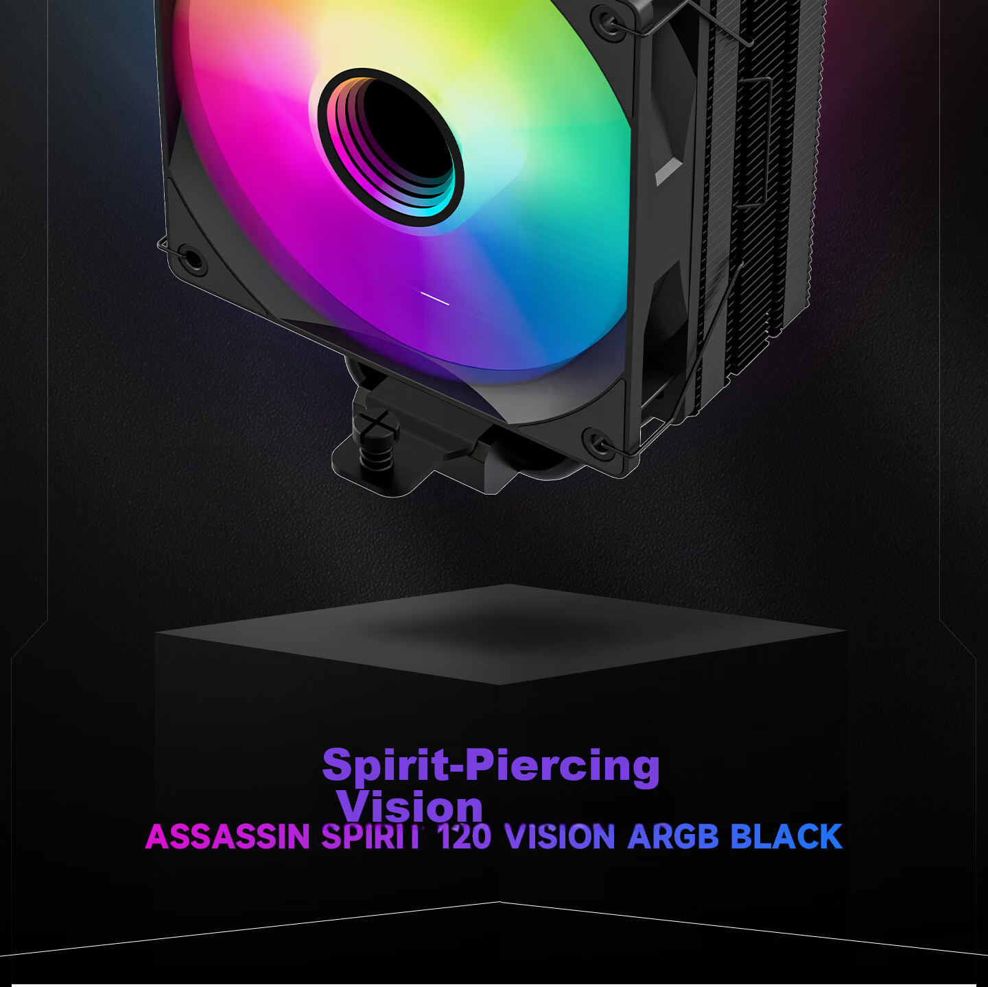 Thermalright Assassin Spirit 120 VISION ARGB BLACK CPU Air Cooler AS120 VISION ARGB BLACK 2