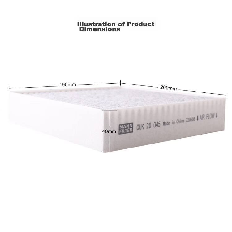 MANNFILTER Air Conditioning Filter Element CUK20045 for BYD E5 E2/S2/Yuan/Tang/Song/Qin/Xiaopeng G3P5 10