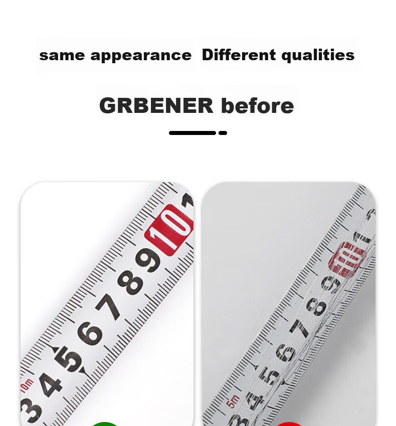 DELIXI ELECTRIC Steel Tape Measure, Household Wear-Resistant, Drop-Resistant, High-Precision Self-Locking Measuring Tool, Thickened Carpenter's Ruler, 5-25 27