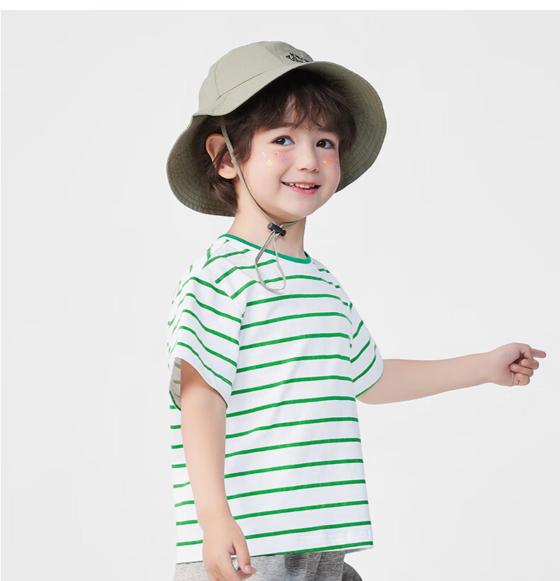 Minimumuwu Children's Short-Sleeve Outfit, Summer 2026 New Style, Boys' Pure Cotton Top, Girls' Round Neck Short-Sleeve Shorts Set 7