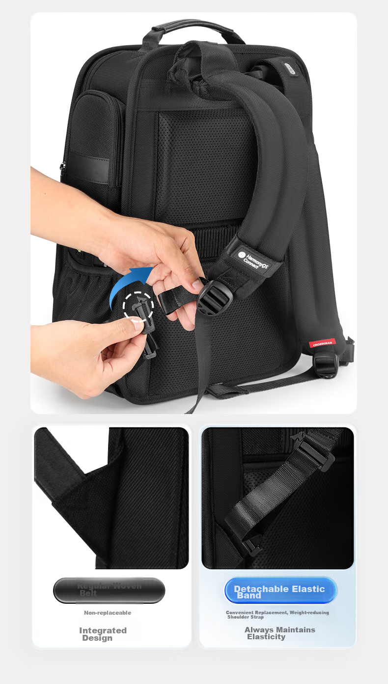 CROSSGEAR Cross Medal Weight Reduction Master Business Backpack for Men, 16-Inch Laptop Backpack, Large Capacity Travel Bag for Business Trips 23