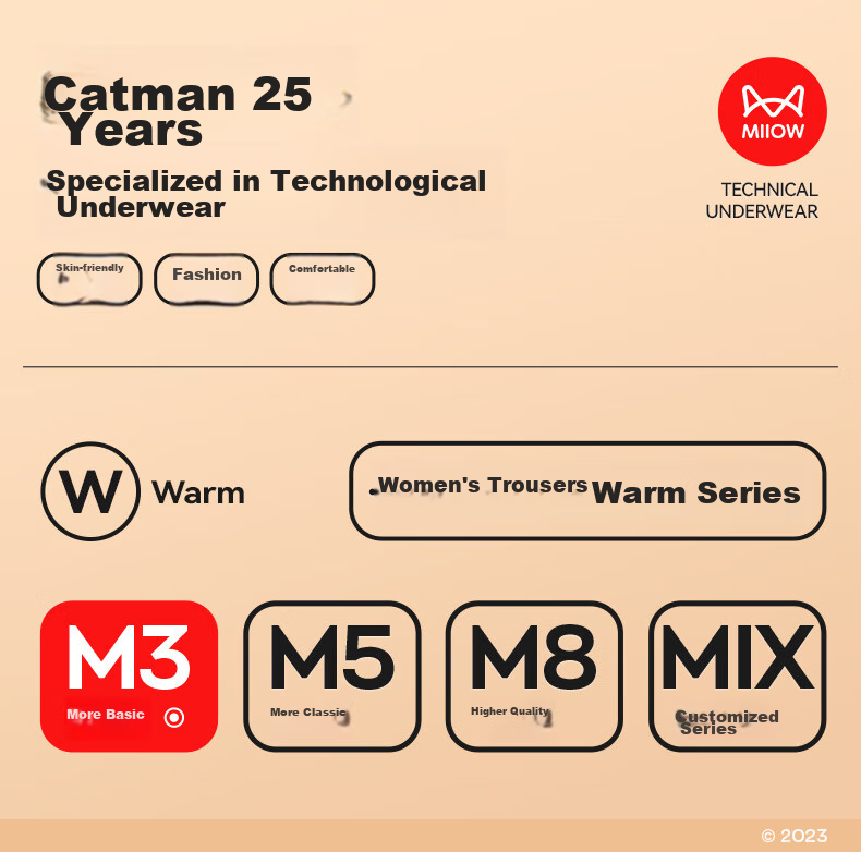 MiiOW [High-Waisted Butt-Lifting] Cashmere Silk Moisturizing 10A Antibacterial Far-Infrared Heating Barbie Thermal Pants 1