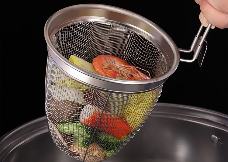 BJ 304 Stainless Steel Oil Strainer Ladle, Kitchen Filter Spoon, Skimmer, Oil Separator, Soup Strainer 6