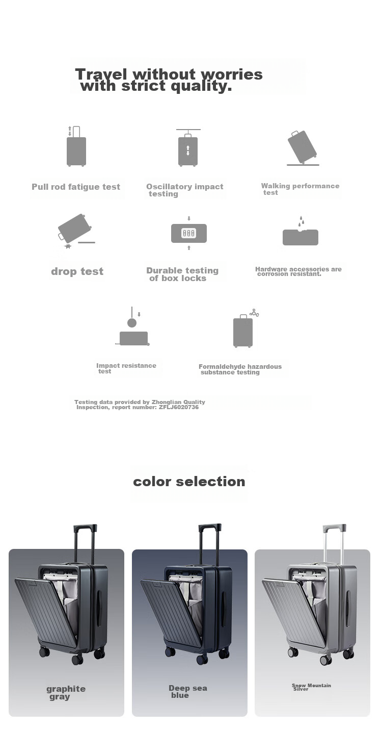 JD Original One-Click Luggage Lite, Suitcase Carry-On Travel Case, Graphite Gray, 20-Inch Mingri Delivery 24