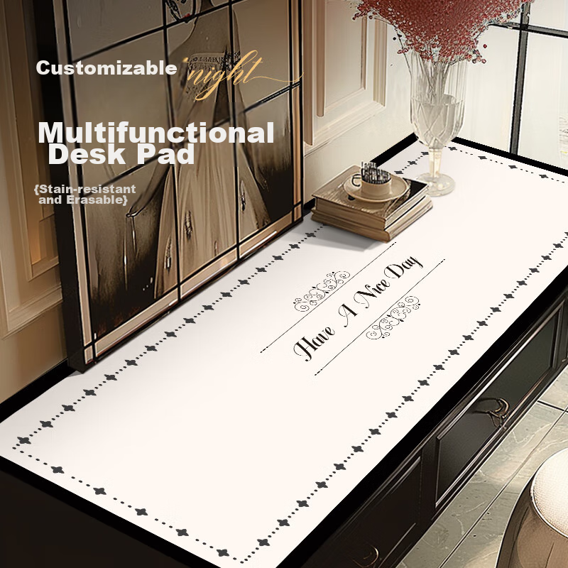 Fengliang Table Mat TV Cabinet Protector Desk Pad Shoe Cabinet Countertop Mat Waterproof Oil-Proof Washable Customizable 30*120