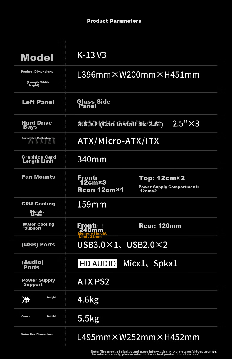 Great Wall Ice Frost X3W White Computer Case (MATX/360mm Water Cooling Support/ Magnetic Flip Door/Mesh Metal Panel/U3/9 Fan Positions/Five-Slot PCI/Compatible with 5080) 16