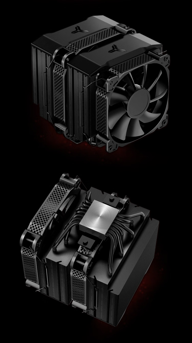 JONSBO HP400S Black CPU Cooler (Multi-Platform, 4 Heat Pipes, Bottom-Mounted CPU Cooler, PWM Intelligent Temperature Control, 9CM Fan, 1700/AM5) 18