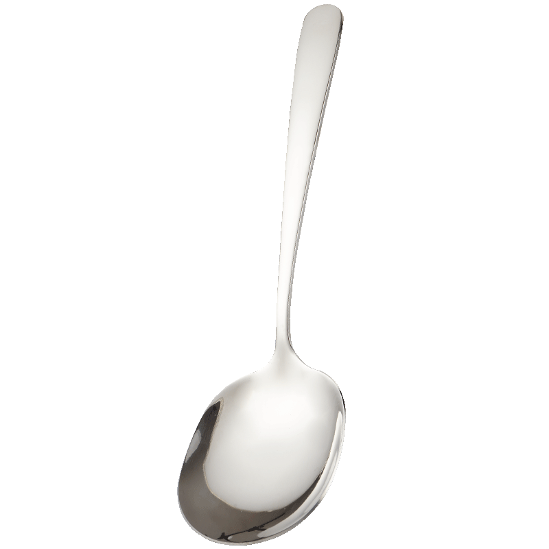 Guangyi Spoon, Soup Ladle, 304 Stainless Steel Food-Grade Tableware, Serving Spoon [Thickened And Enlarged Spoon Surface] GY7360