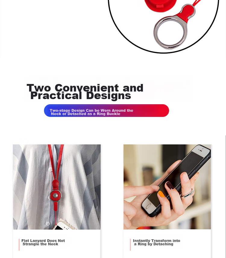ESCASE Phone Lanyard, Phone Strap Pendant for Men And Women, Huawei P50 Apple 12 Phone Chain Neck Strap Accessory, Detachable USB Drive Keychain Multifunctional Ornament, Jazz Black 5