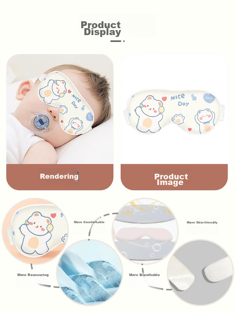 9I9 Baby Eye Mask, Newborn Sun Protection, Jaundice Silk, Light-Blocking, Infant Sleep Protection, Soft Sealed Packaging A93 11
