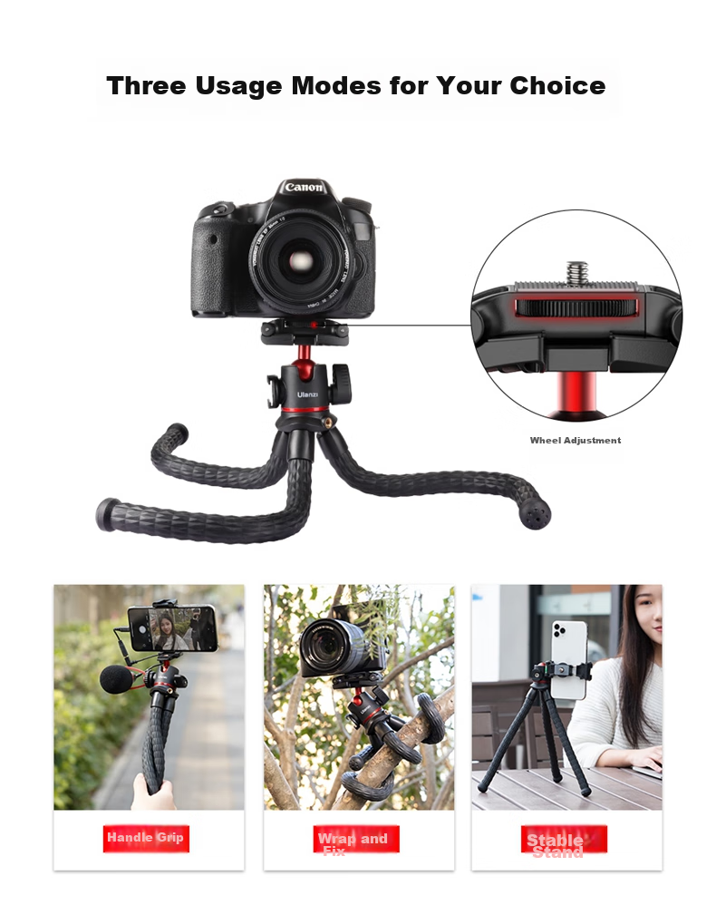 Ulanzi MT-33 Multifunctional Octopus Tripod Bluetooth Kit for Selfie, Smartphone, DSLR, Mirrorless Camera Universal Vlog Video Live Streaming Photography And Videography Stand 5