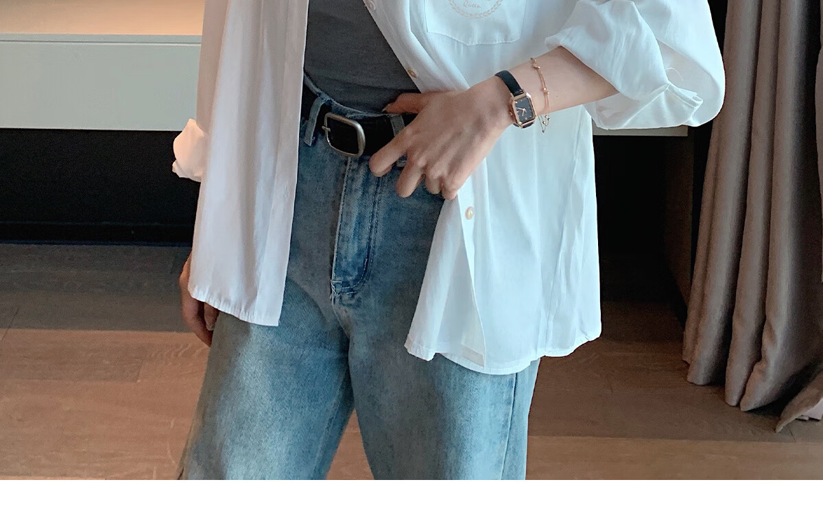 Halo Queen Long Sleeve Shirt Women Spring Autumn Mint Mambo Loose Premium Thin Jacket H13QC2955 25