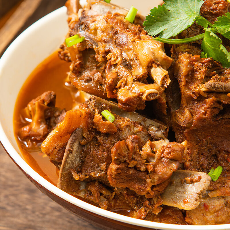 月盛斋清真羊肉 中华老字号预制羊蝎子熟食火锅老汤羊蝎子1200g加热即食