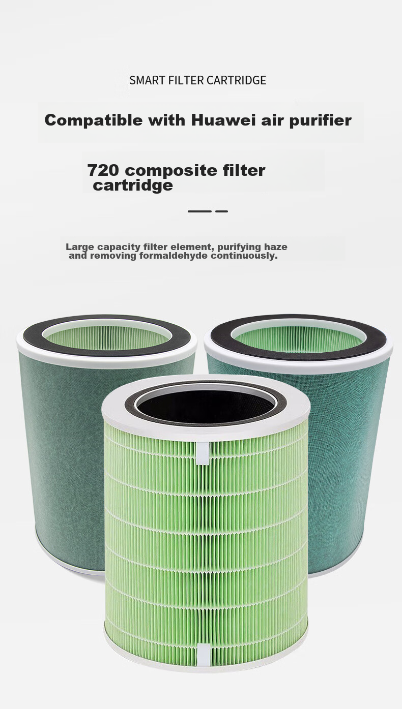 Dong Nai Lun Compatible Air Purifier Filter for Huawei Smart Selection Air Purifier 720, KJ350F-C350li, Antibacterial Formaldehyde Odor Removal Composite Filter Mesh 1