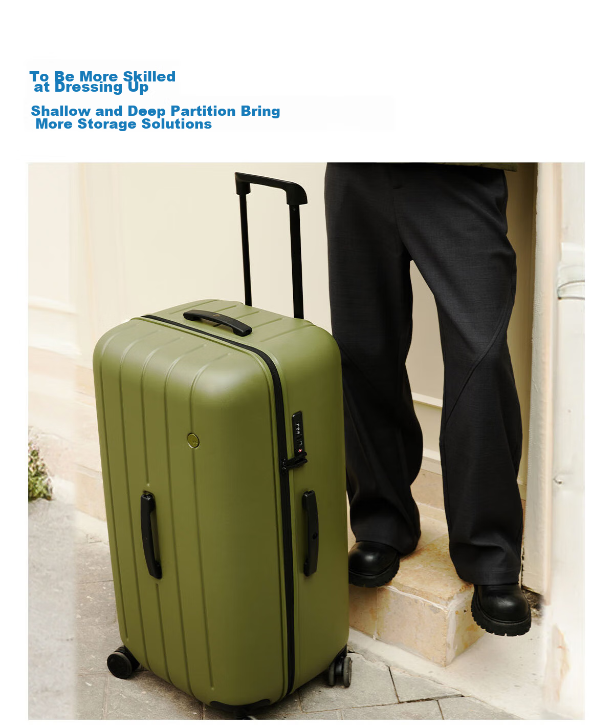 ITO CLASSIC NEAT Sand Brown 30-Inch Large Capacity Suitcase Trolley Case, Sold by JD Travel Password Lock Luggage 12