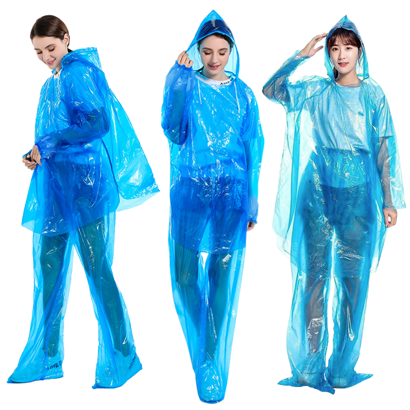 Banzheni Disposable Raincoat, Thickened Poncho for Adults And Children, Outdoor Rain Gear, Portable Hiking And Travel Wear, Separate Pieces, Large Sizes Available for Men And Wome