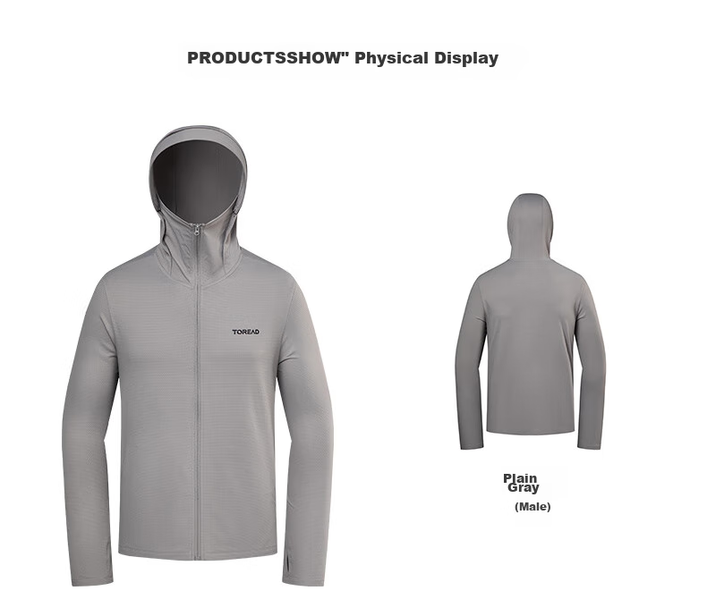 TOREAD Sun Protection Clothing, Spring And Summer Men's Outdoor Breathable UV-Resistant UPF50+, Knitted Skin Coat, TAZZBM81832 22