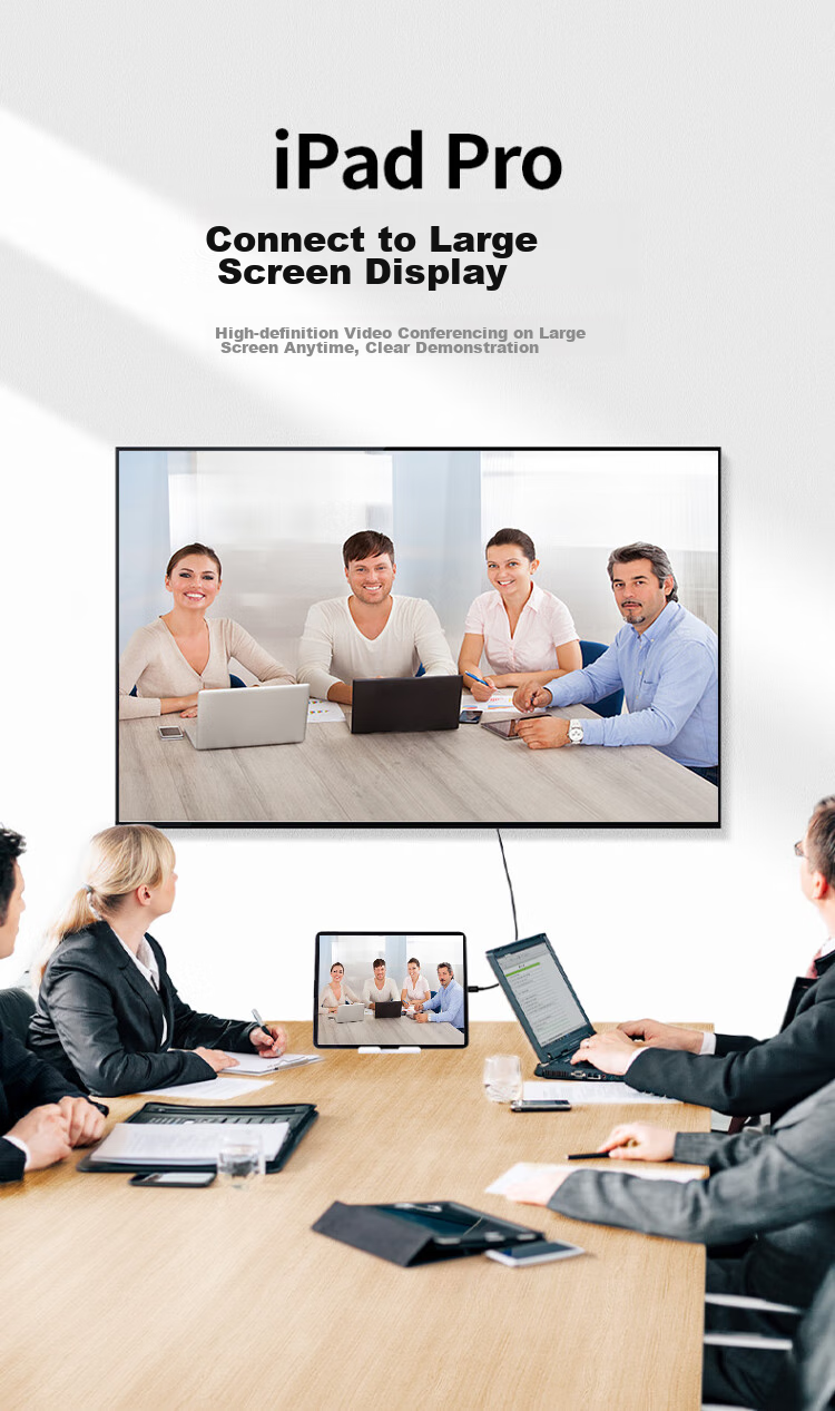 BIAZE Type-C to HDMI Female Adapter, USB-C Port Converter, 4K HD Screen Mirroring Cable, for Smartphones, Tablets, Thunderbolt 3 Laptops, External Monitor Projector Connection, White 14