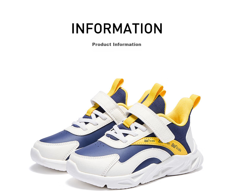 361° Children's Shoes, Kids' Sports Shoes, Winter Season, Boys And Girls, Small Children, Leather Soft Elastic School Running Shoes, Black 27.5 28