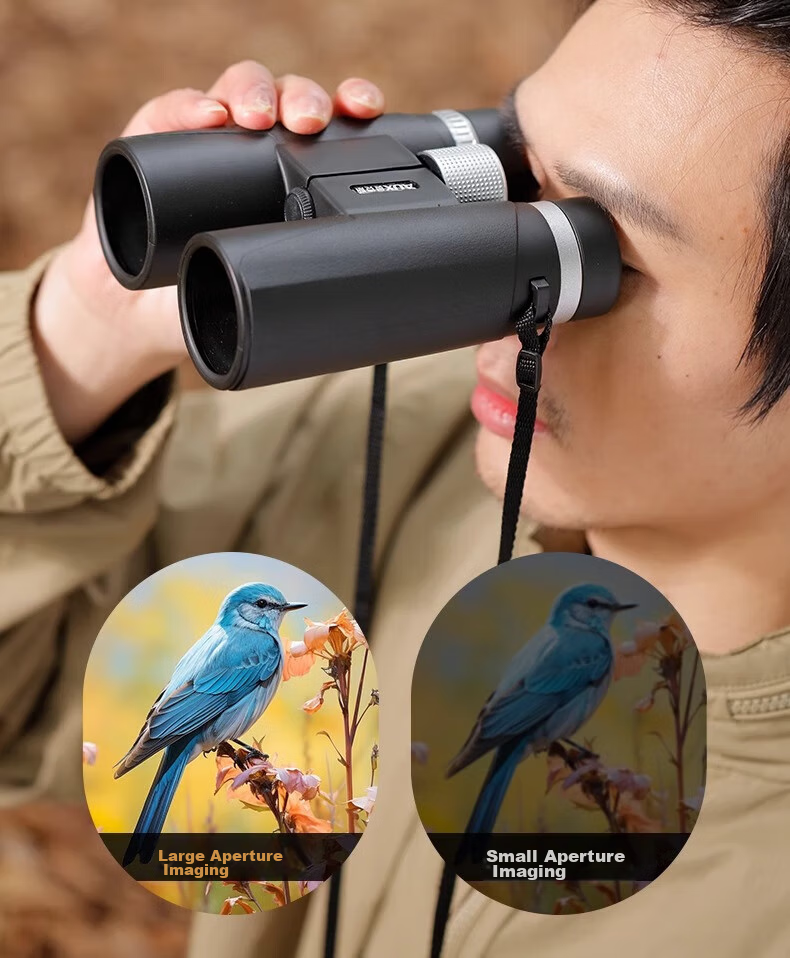 AUX Binoculars for Children, High-Definition Mini Compact Portable Folding Night Vision Concert Mobile Phone Moon Viewing 7