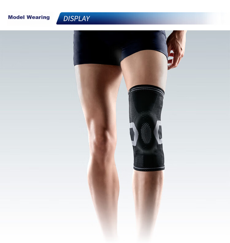LP Sports Knee Brace with Double Spring Support for Basketball, Badminton, Running, Outdoor Protection Equipment Jingrui 170xt Black S 8