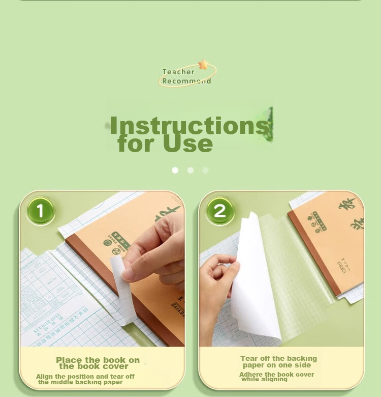 Liupintang Self-Adhesive Notebook Cover, Transparent Frosted A5 Book Cover, 16K Elementary School First And Second Grade Textbook Cover, 32K Grid Arithmetic Book Cover, Basic Training 9