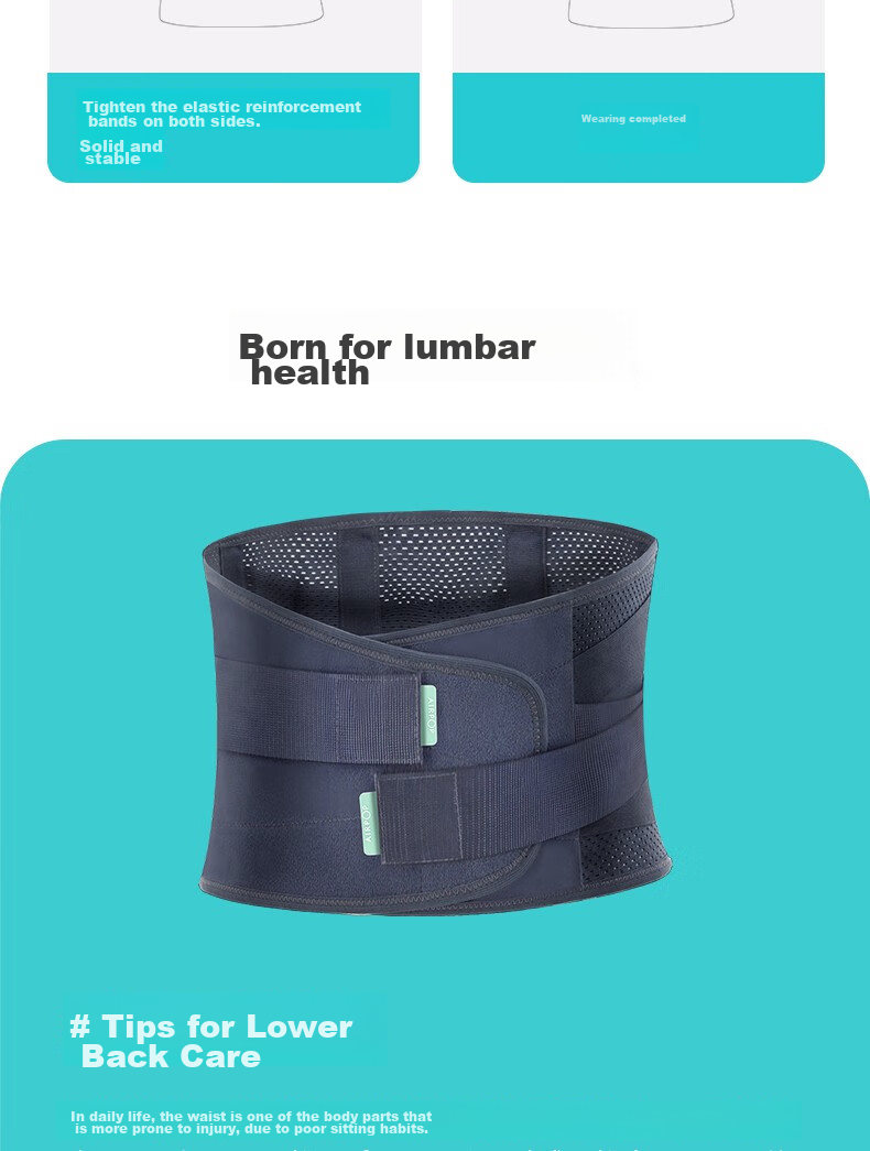 AIRPOP Back Support Belt for Herniated Disc, Lumbar Muscle Strain, And Lumbar Disc Protrusion - Summer Medical Lumbar Brace for Prolonged Sitting 14