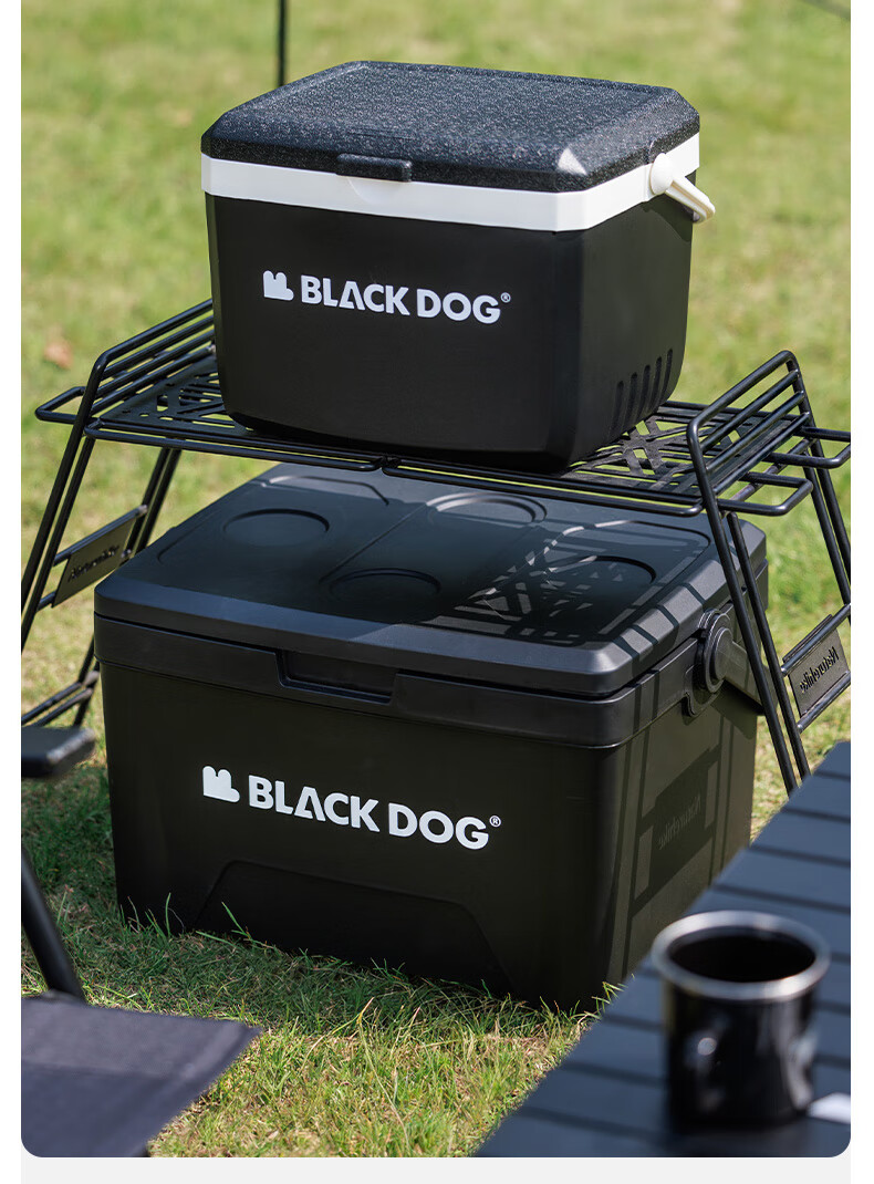 Black Dog Outdoor Cooler Box for Camping, Picnic, Cold Storage, Food Preservation, Takeout And Fishing, 25L Night Black 5