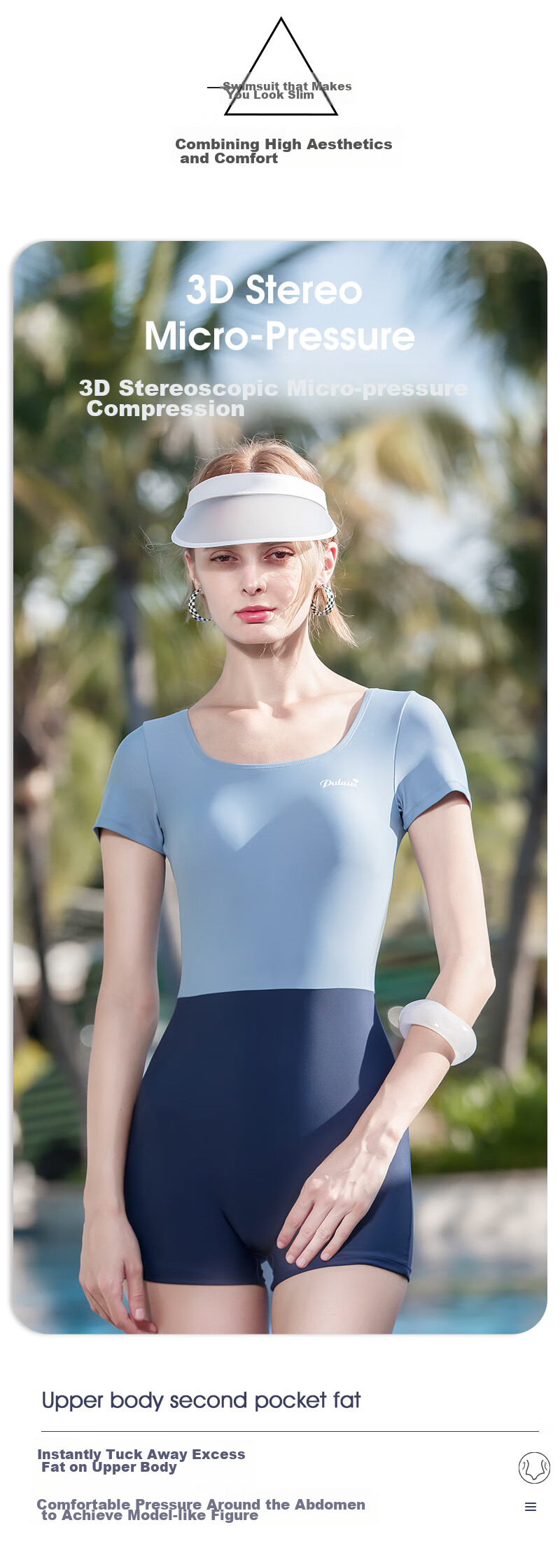 PULASSI Women's Swimsuit, One-Piece Boyshort Style, High-End Feel, 2026 New Popular Comfortable Elastic-Fit Design, Sold by JD L 3