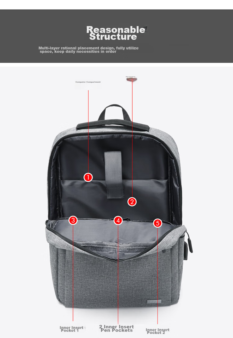 GOLF Backpack for Men, Korean-Style Backpack, 14-Inch Laptop Bag, Business Backpack for Men And Women, Casual Travel Bag, Student Schoolbag 12