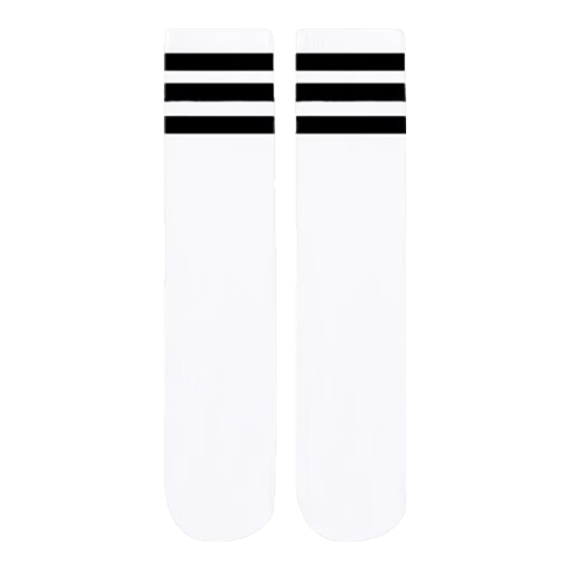 Luomeng Children's Socks, Kindergarten And Elementary School Students' College-Style Patchwork Striped Black Performance Dance Socks, Small Size