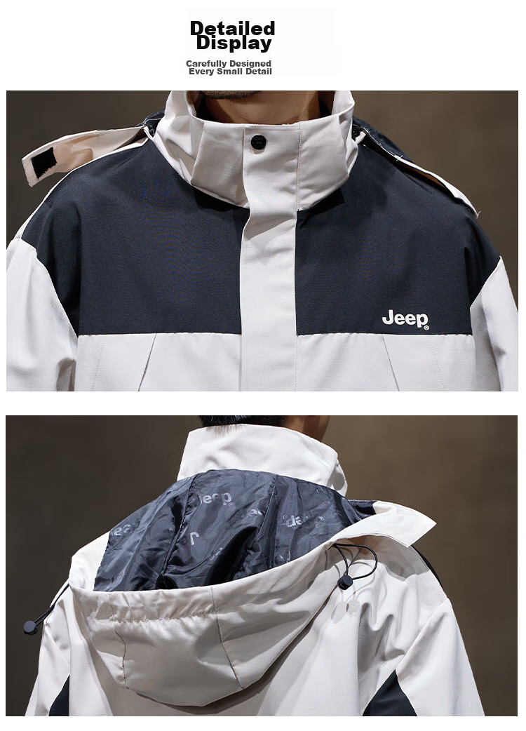 JEEP High-End Tactical Jacket for Men, 2026 Spring And Autumn New Outdoor Mountain-Style Sports Hiking Wear Workwear Jacket Men's Clothing 25