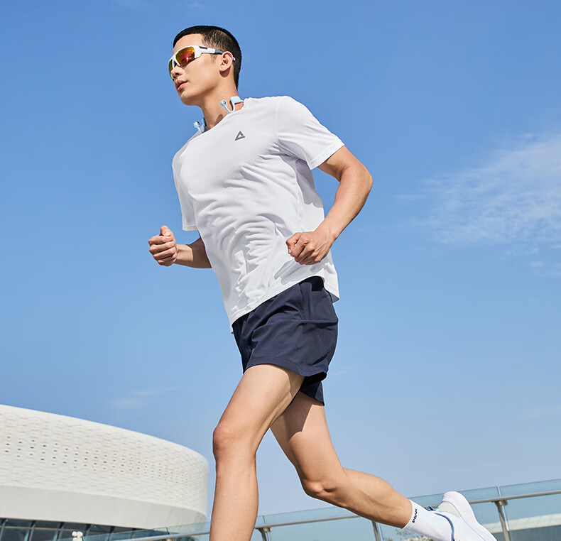 Peak Men's Summer Short Sleeve Quick-Dry Breathable Sports Loose Running Base T-Shirt DF652471 17