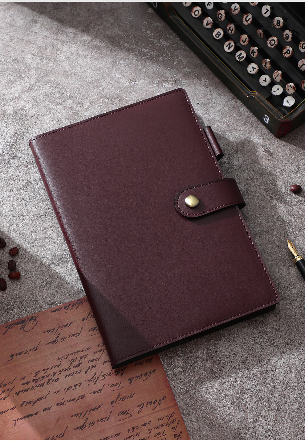 Jiaranheng Mid-Autumn Festival Gift for Teachers, Genuine Leather Notebook Gift Box, High-End Notebook with Genuine Leather A5 Cowhide Shell, Handwritten Business Office High-End Meeting Note-Taking Book, Customizable 11