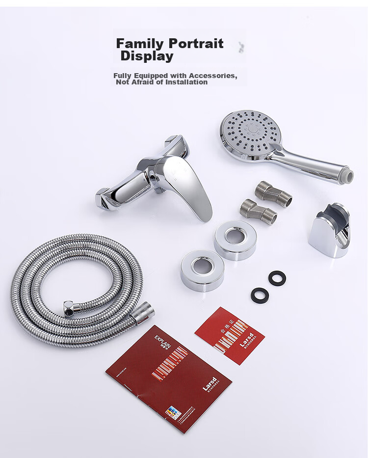 Larsd Shower Mixing Valve Set, Shower Faucet And Showerhead Set, Copper Body Bathroom Cold And Hot Mixing Valve LD72031 17