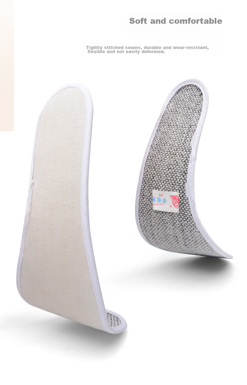 BUS HEYUAN Men's Shoe Insoles, Sweat-Absorbing Casual Sports Insoles for Men And Women, Cotton Leather Shoe Insoles for Military Training, 18XD-001 Gray Universal Size 40 5