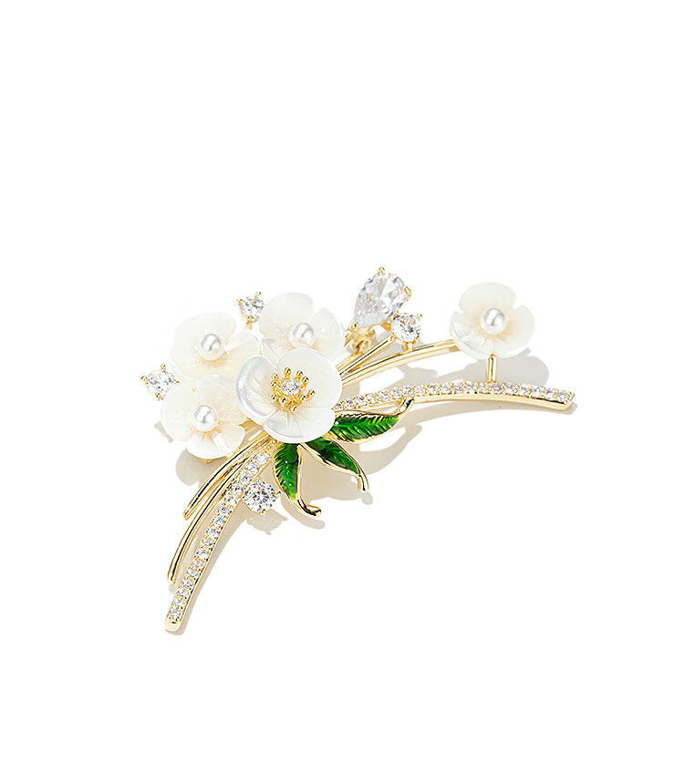 Qlady High-End Luxury Brand Brooch for Women, Anti-Exposure Pin, Suit Accessory, Mid-Autumn Festival Gift 6