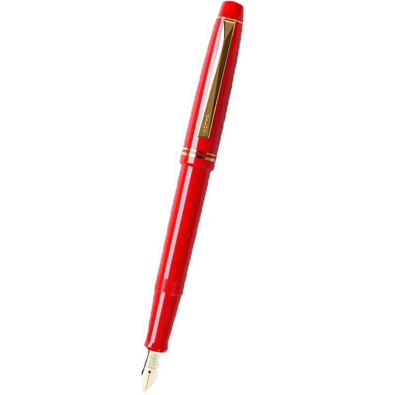 PILOT 78G Fountain Pen for Primary School Students Grades 3-6, Calligraphy Practice, Adult High-Quality Signature Pen, Stationery Gift Box Set, Retro Series, Red EF Nib