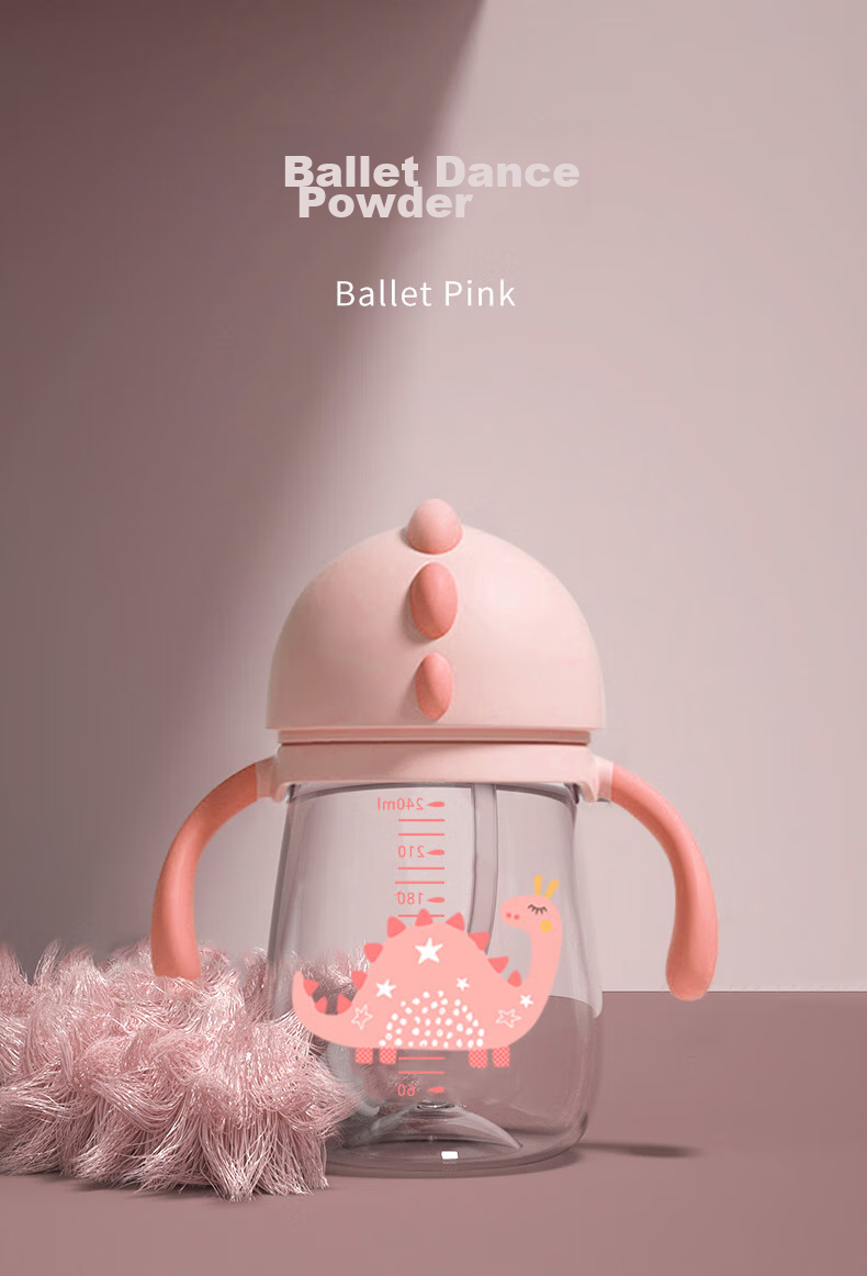 Guangduola Kids Insulated Water Bottle Egg Tart Party Water Cup Primary School Student Water Bottle Kindergarten School Backpack 316 Double Drinking Straw Cup 17