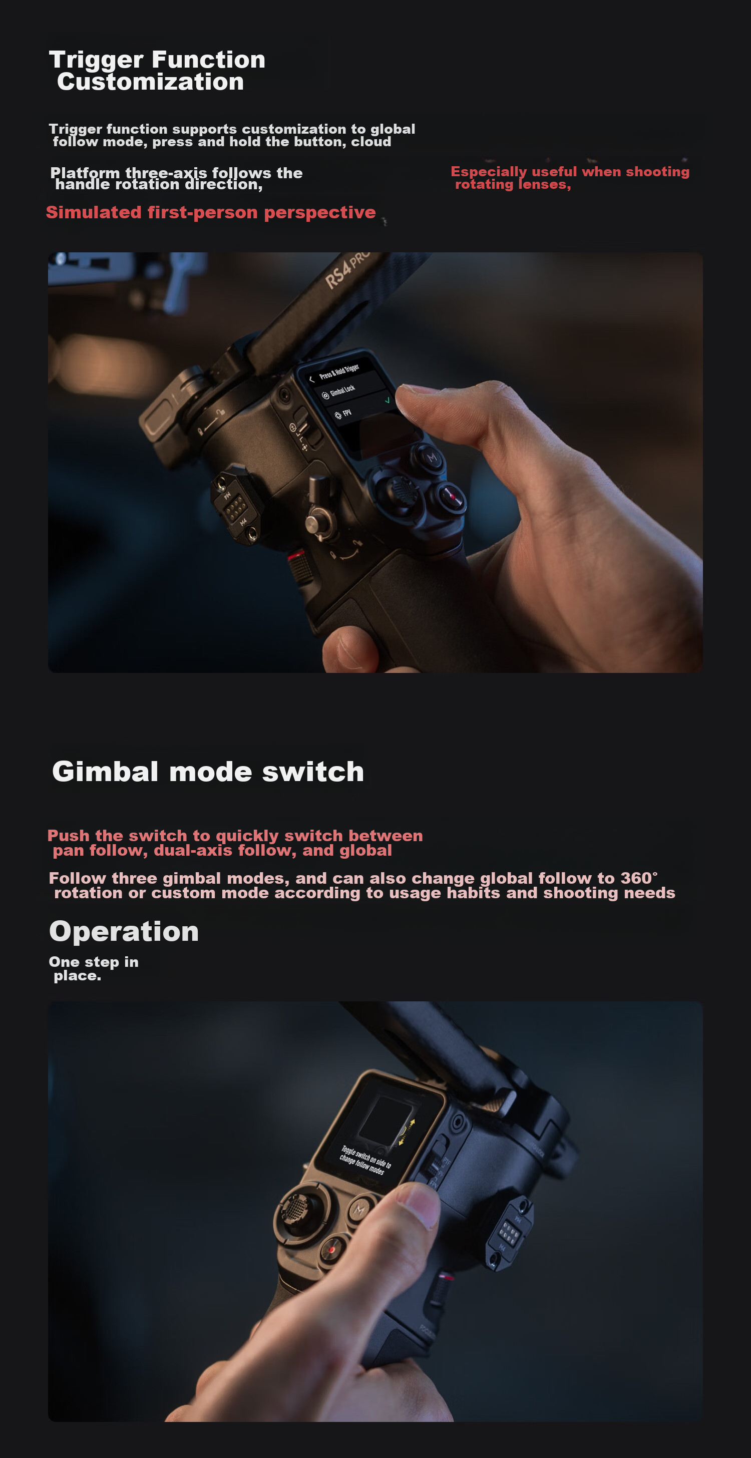 DJI RS 4 Pro, Handheld Gimbal Stabilizer, Three-Axis Anti-Shake Handheld Shooting Stabilizer, 4.5kg Load Capacity, Flagship Professional Model 11