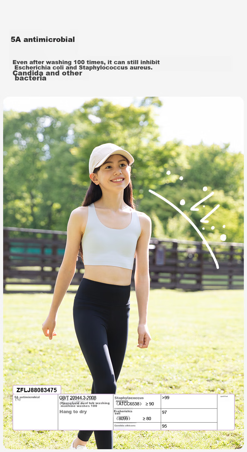 Like UU Girls' Sports Bra, Girls' Training Bra, Children's Underwear, Student Middle School Vest-Style Bra for Puberty Girls 6