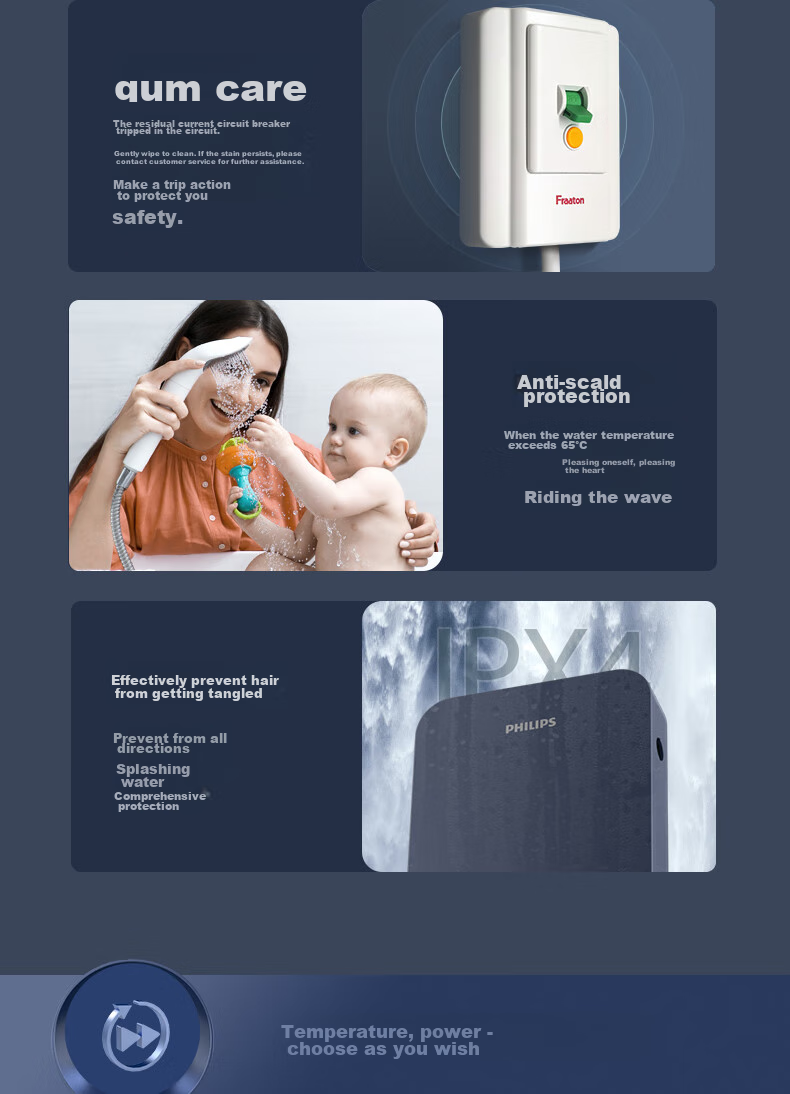 PHILIPS Instant Electric Water Heater, Smart Voice Control, 8500W Rapid Heating, Four-Season Constant Temperature, Stepless Frequency Conversion, AWH2402/93 (Upgraded Version) 12
