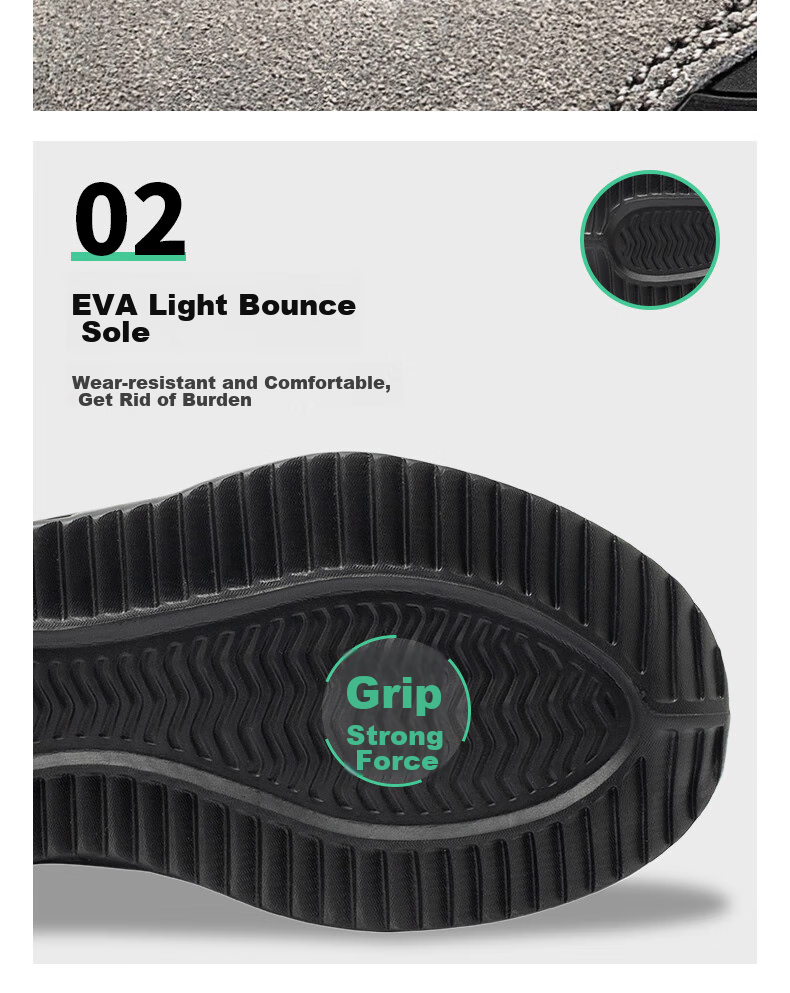 LAOGUANJIA Men's Safety Shoes, Anti-Smashing, Puncture-Resistant, Electrician Insulated 6KV, Ultra-Light, Wear-Resistant Work Safety Functional Shoes, Size 45 8